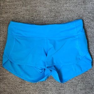 Barely worn RARE blue lululemon shorts